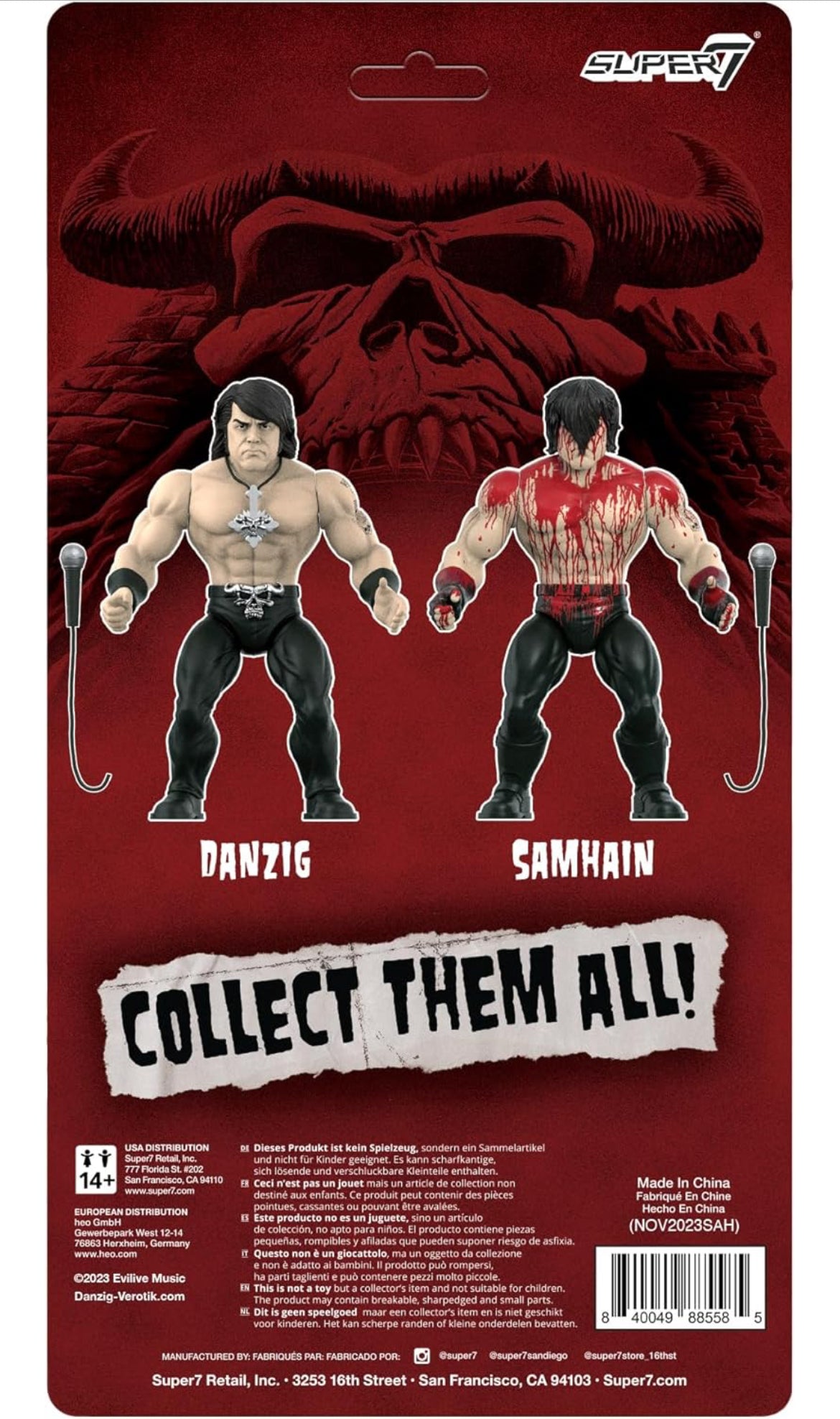 Samhain Vintage Figures Wave 1: SAMHAIN DANZIG INITIUM, BLOODY Action Figure