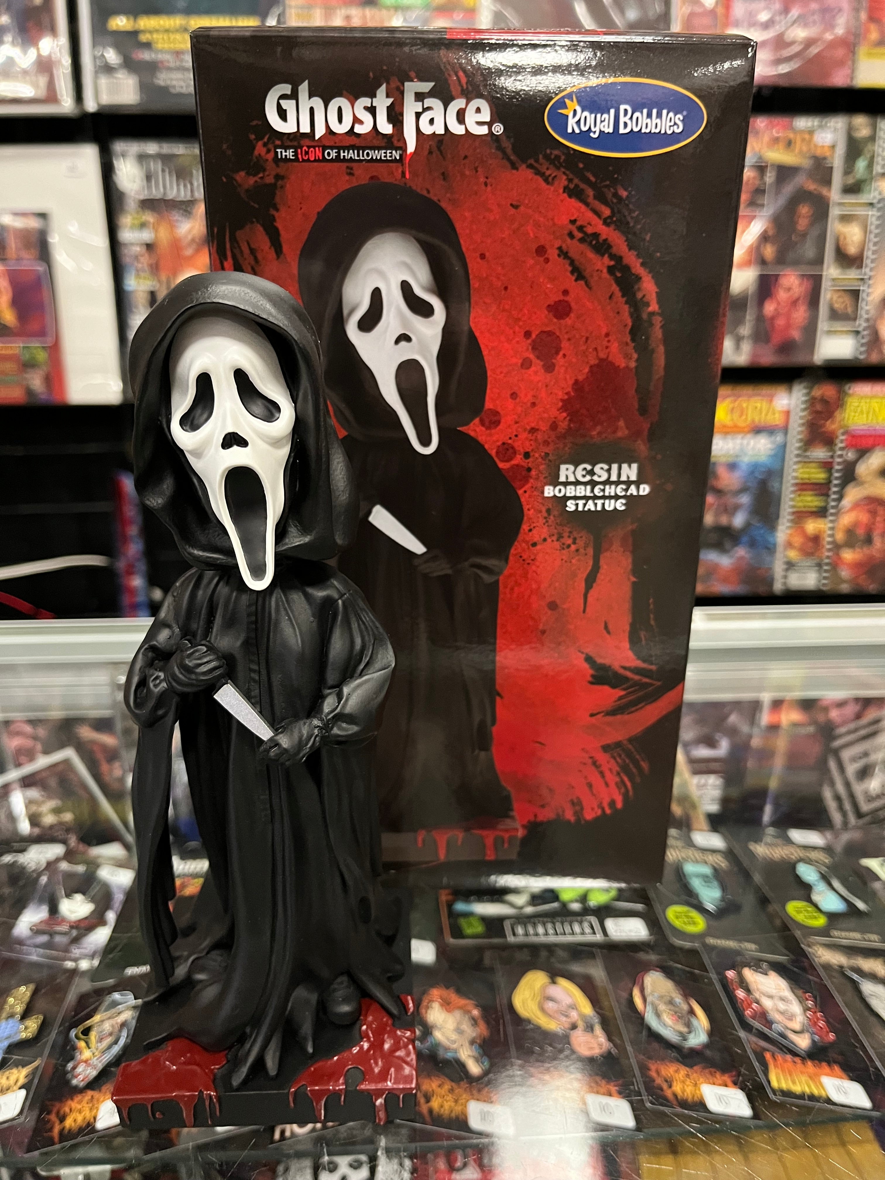 ロイヤルボブルズ　スクリーム　ゴーストフェイス　ヘッドノッカー ヘッドノッカー ゴーストフェイス【NECA】 | ITUKL