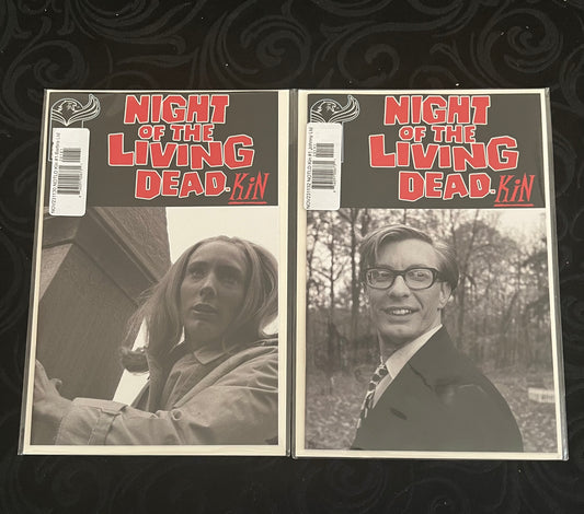 NIGHT OF THE LIVING DEAD KIN limited edition photo cover set of 2: Johnny & Barbara