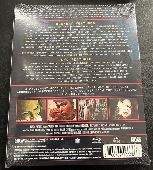AUGUST UNDERGROUND MORDUM (2003)BLU-RAY / DVD Combo NEW