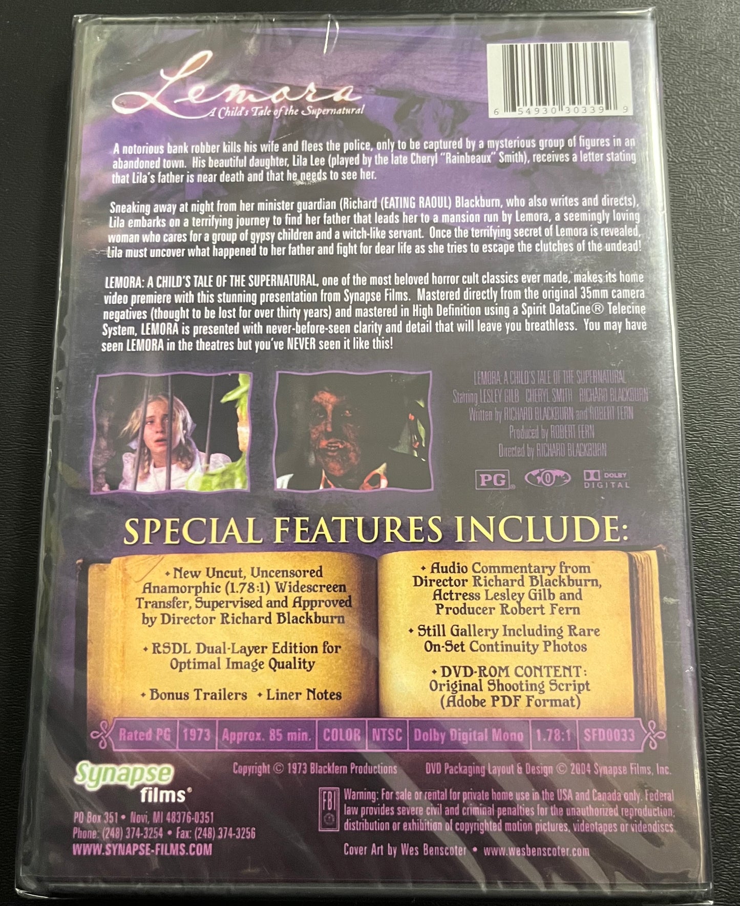 LEMORA A CHILDS TALE OF THE SUPERNATURAL (1973) DVD NEW