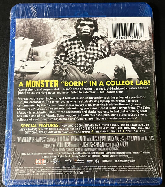 MONSTER ON THE CAMPUS (1958) BLU RAY NEW