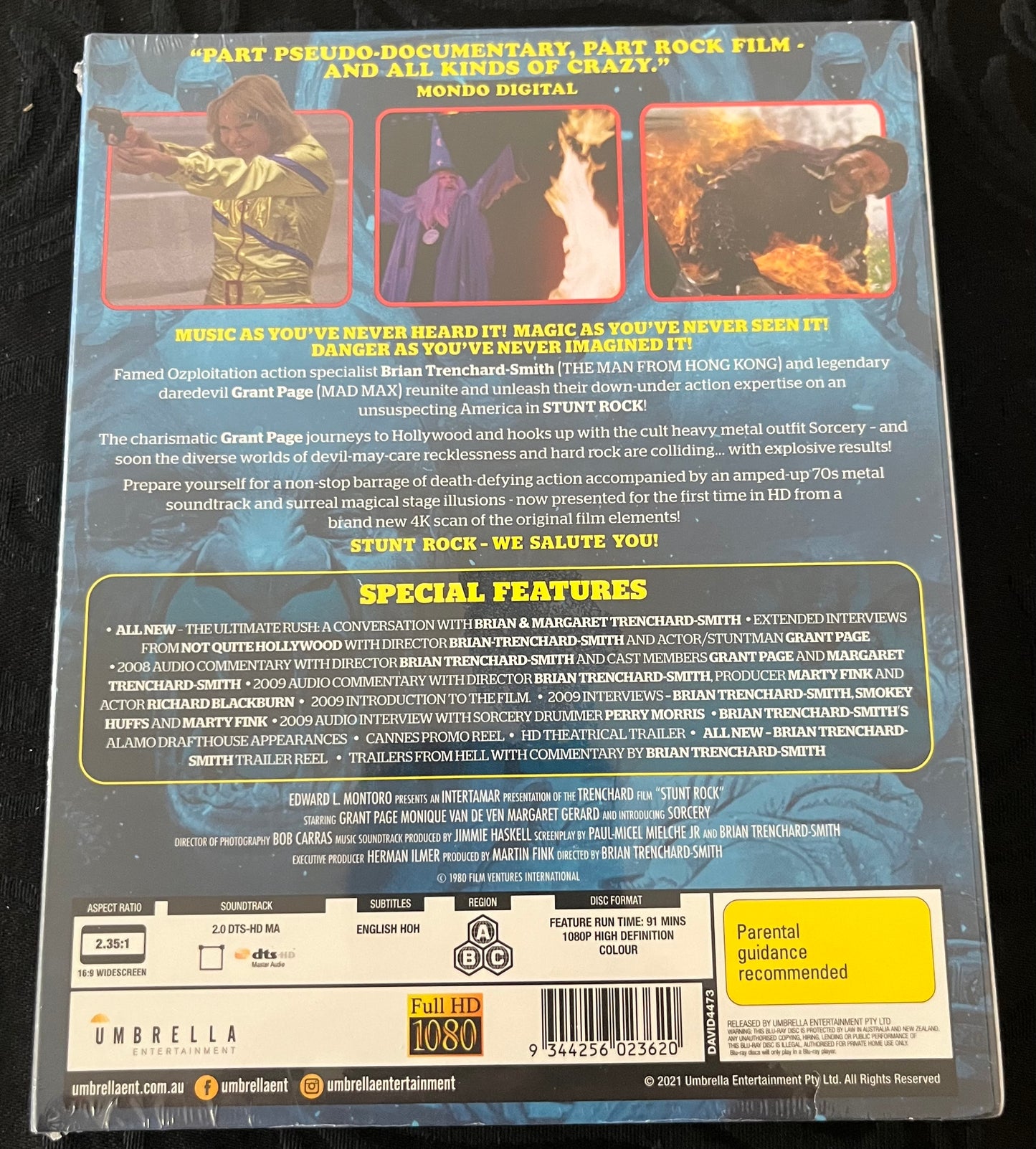 STUNT ROCK (1978) BLU RAY NEW IMPORT