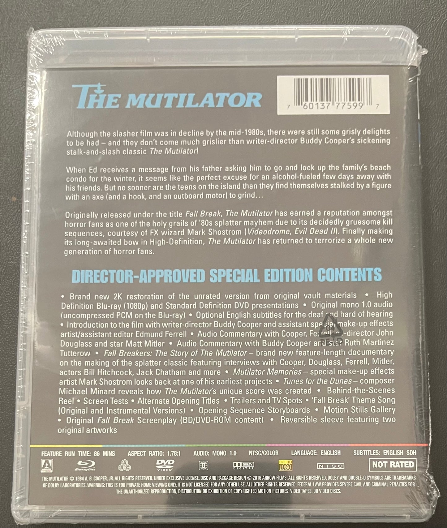 THE MUTILATOR (1984) BLU RAY NEW