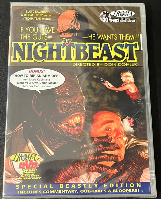 NIGHTBEAST (1982) DVD NEW