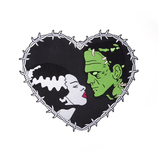 MONSTER & BRIDE HEART Iron On backpatch