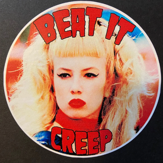 CRY-BABY 'Beat It, Creep' 4"x4" Die Cut Color Vinyl Decal Water/Weather Resistant Active