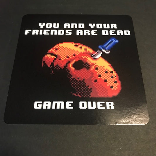 GAME OVER 4" X 4" Vinyl Decal