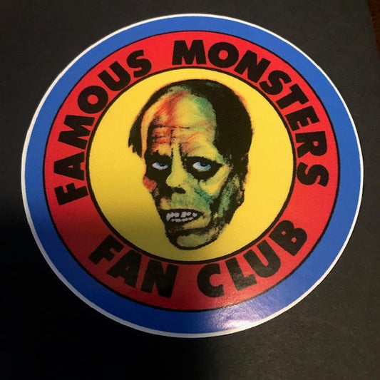 FAMOUS MONSTERS FAN CLUB 4" Vinyl Decal
