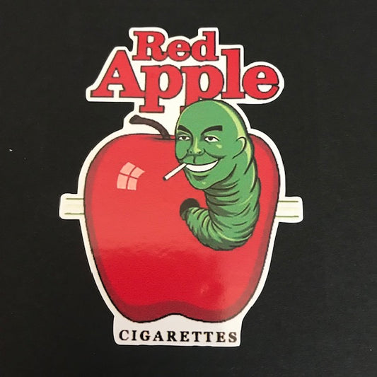 RED APPLE CIGARETTES 3" X 4" Vinyl Decal