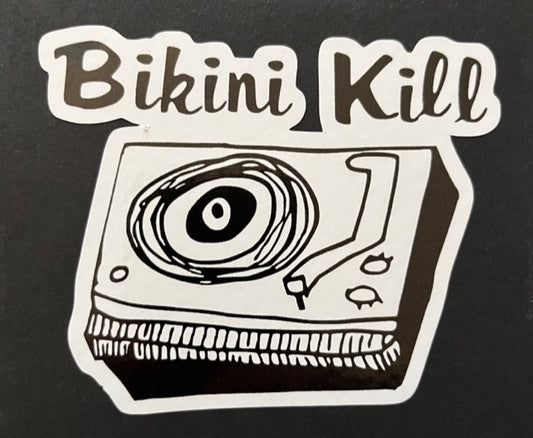BIKINI KILL 3" X 4" Vinyl Decal