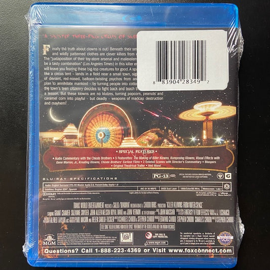 KILLER KLOWNS FROM OUTER SPACE (1988) BLU RAY NEW