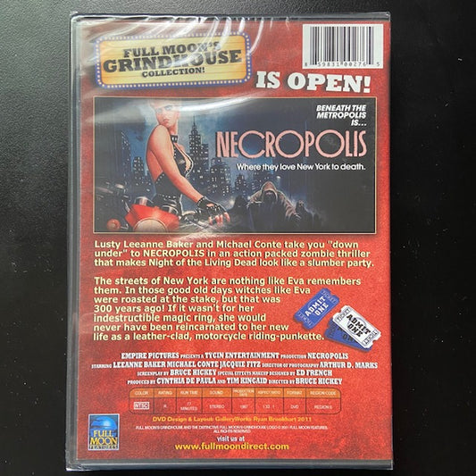 NECROPOLIS (1986) DVD NEW