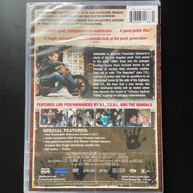 SUBURBIA (1983) DVD NEW