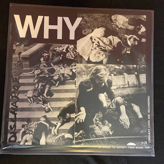 DISCHARGE Why VINYL LP NEW REISSUE