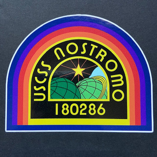 USCSS NOSTROMO 4"x 3" Die Cut Color Vinyl Decal Water/Weather Resistant