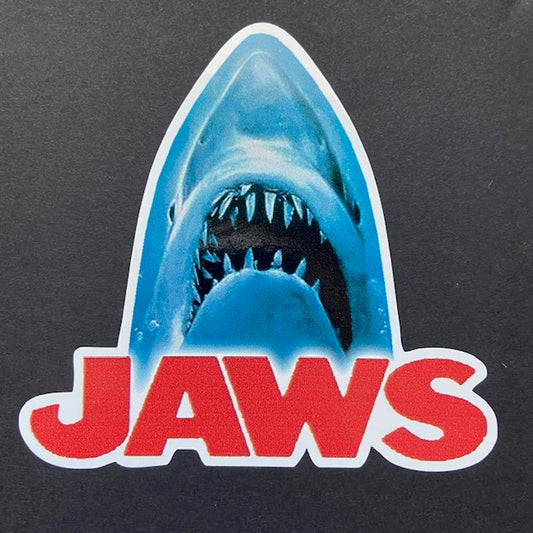 JAWS 4"x 4" Die Cut Color Vinyl Decal Water/Weather Resistant