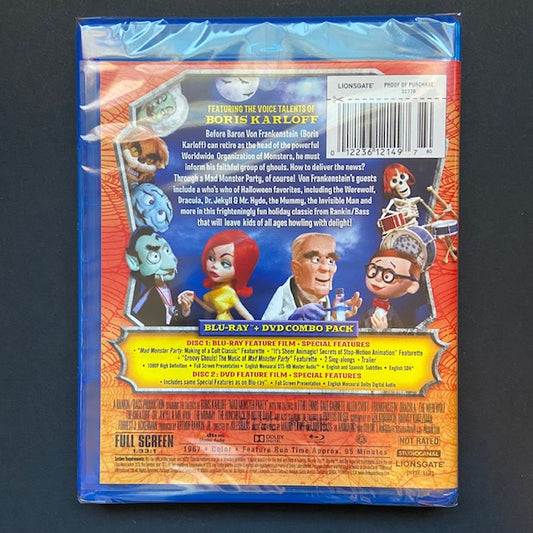 MAD MONSTER PARTY (1967) BLU RAY + DVD NEW