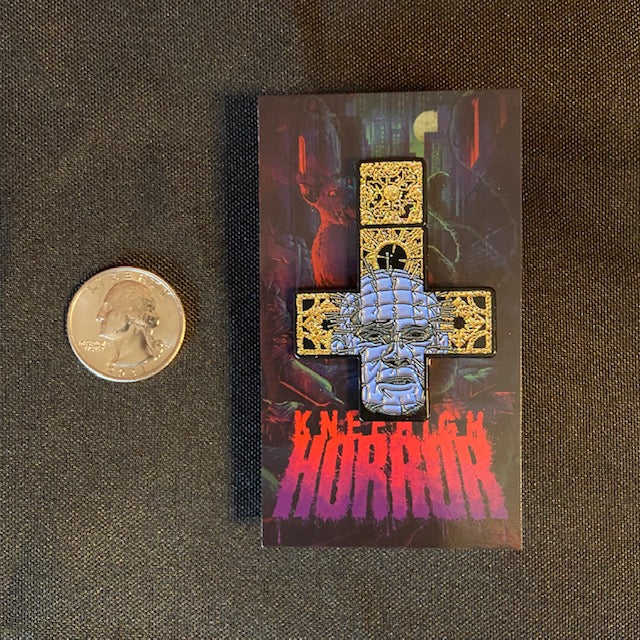 Hellraiser PINHEAD CRUCIFIX ENAMEL PIN