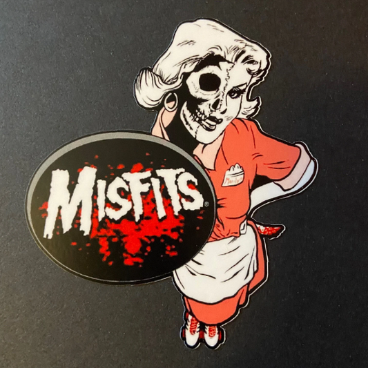 MISFITS Marilyn Waitress 4"x3.5" Die Cut Color Vinyl Decal Water/Weather Resistant Active