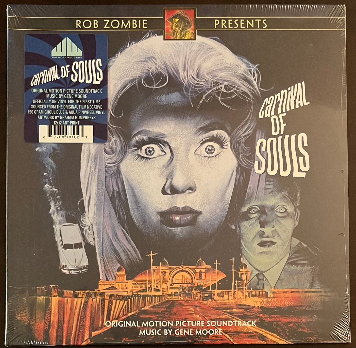 Rob Zombie Presents CARNIVAL OF SOULS Soundtrack LP 150G Blue / Aqua Pinwheel Color Vinyl