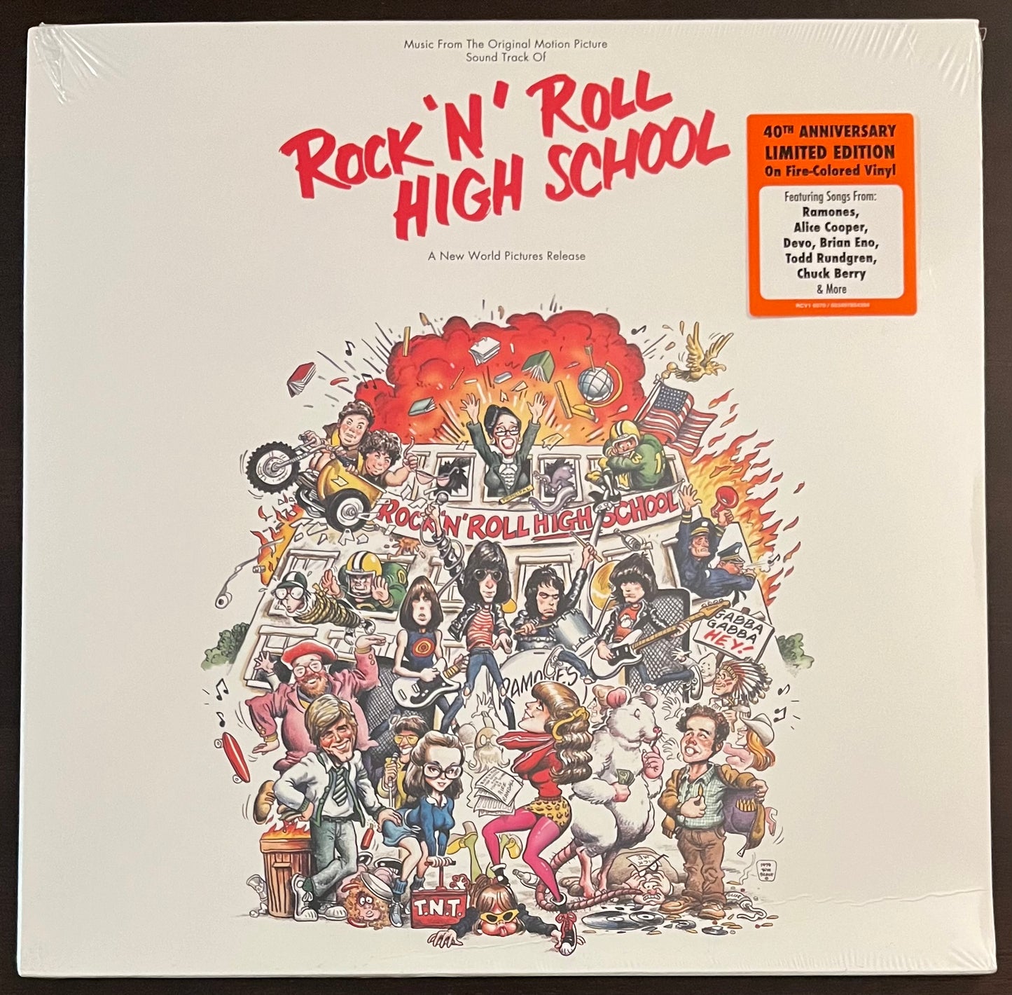 ROCK N ROLL HIGH SCHOOL Soundtrack LP Limited Fire Red Color Vinyl