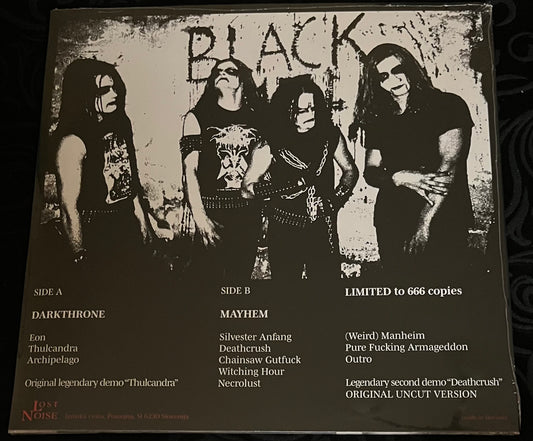 DARK THRONE / MAYHEM The True Legends In Black LP