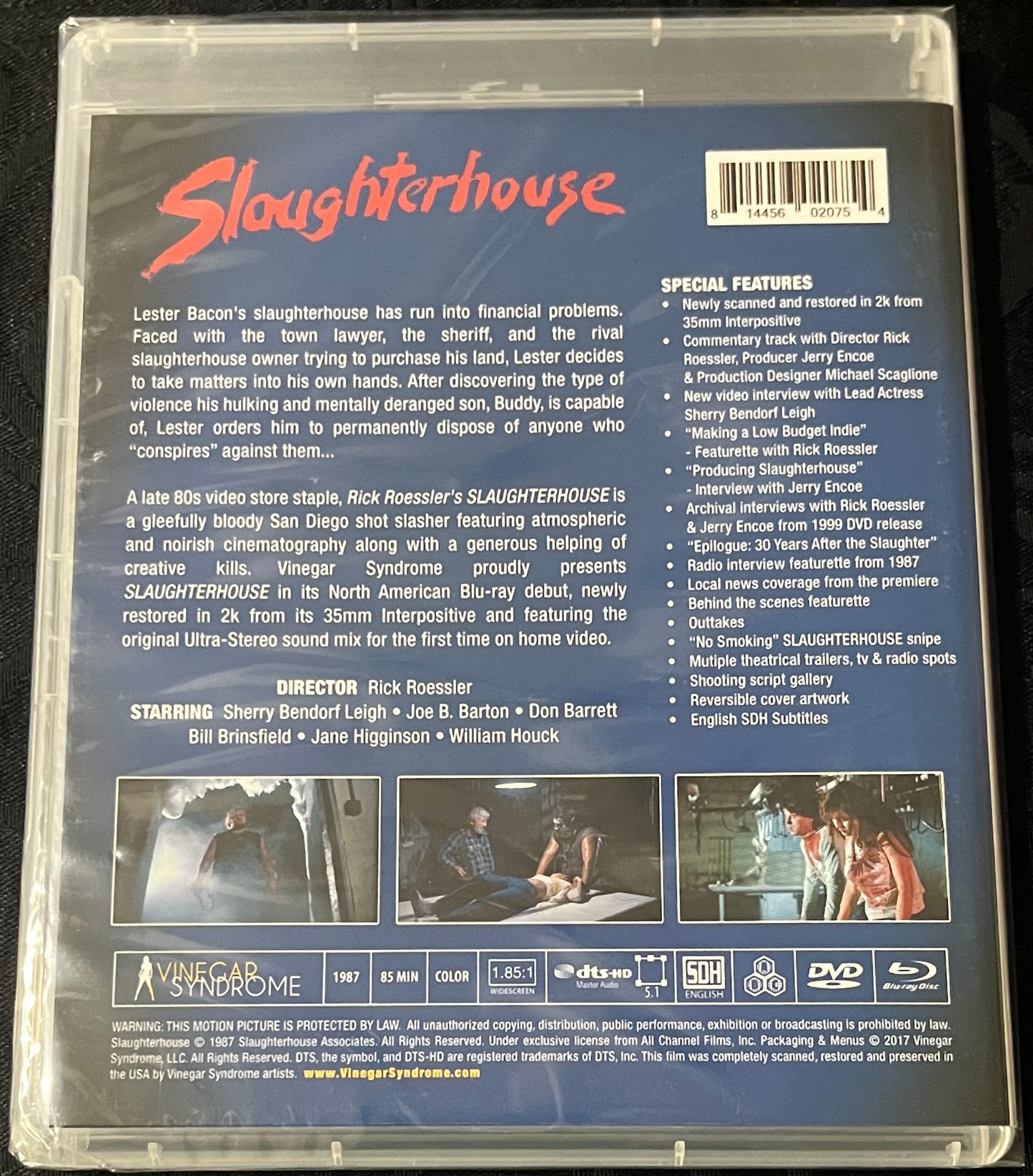 SLAUGHTERHOUSE (1987) BLU RAY