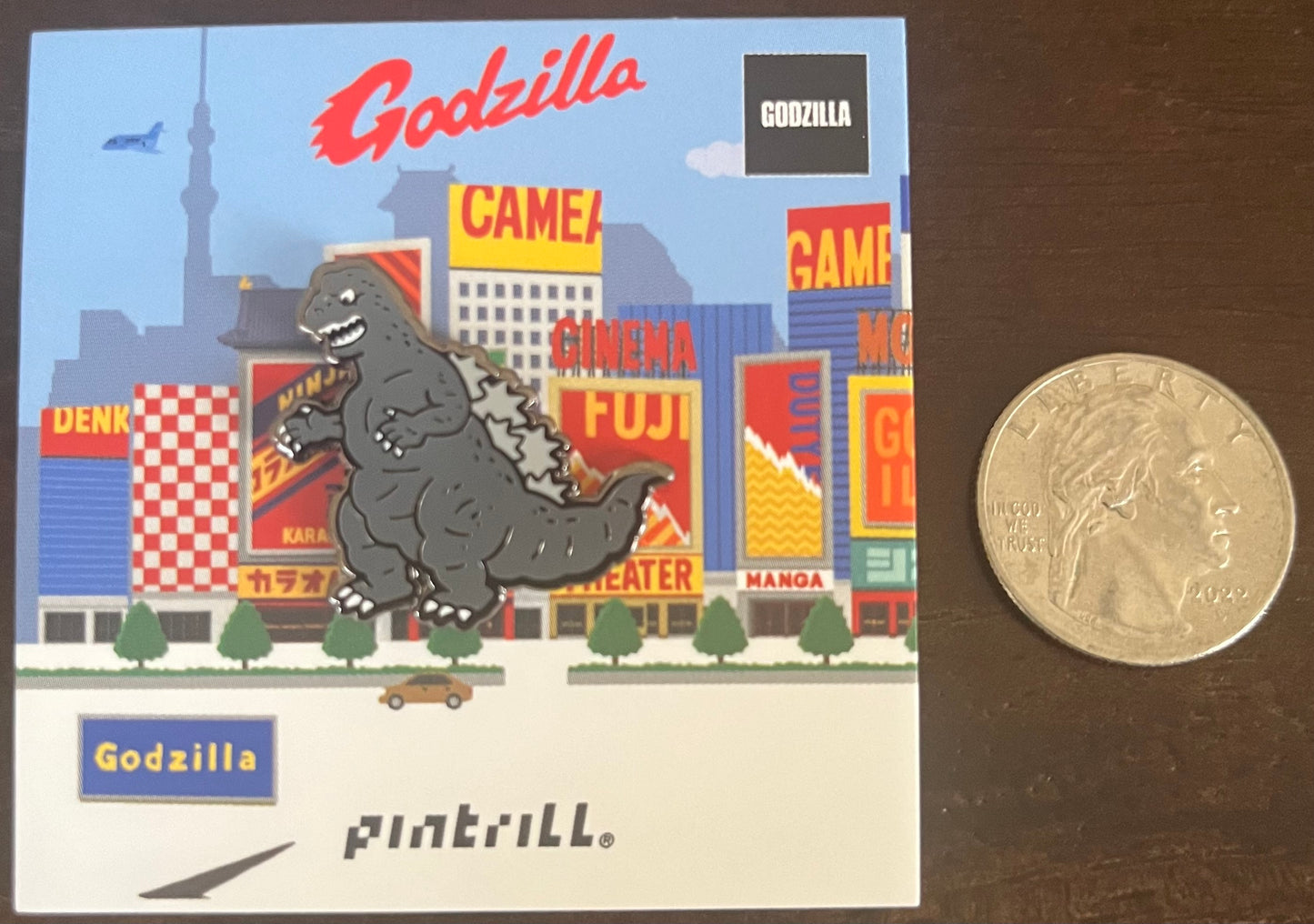 Godzilla ENAMEL PIN