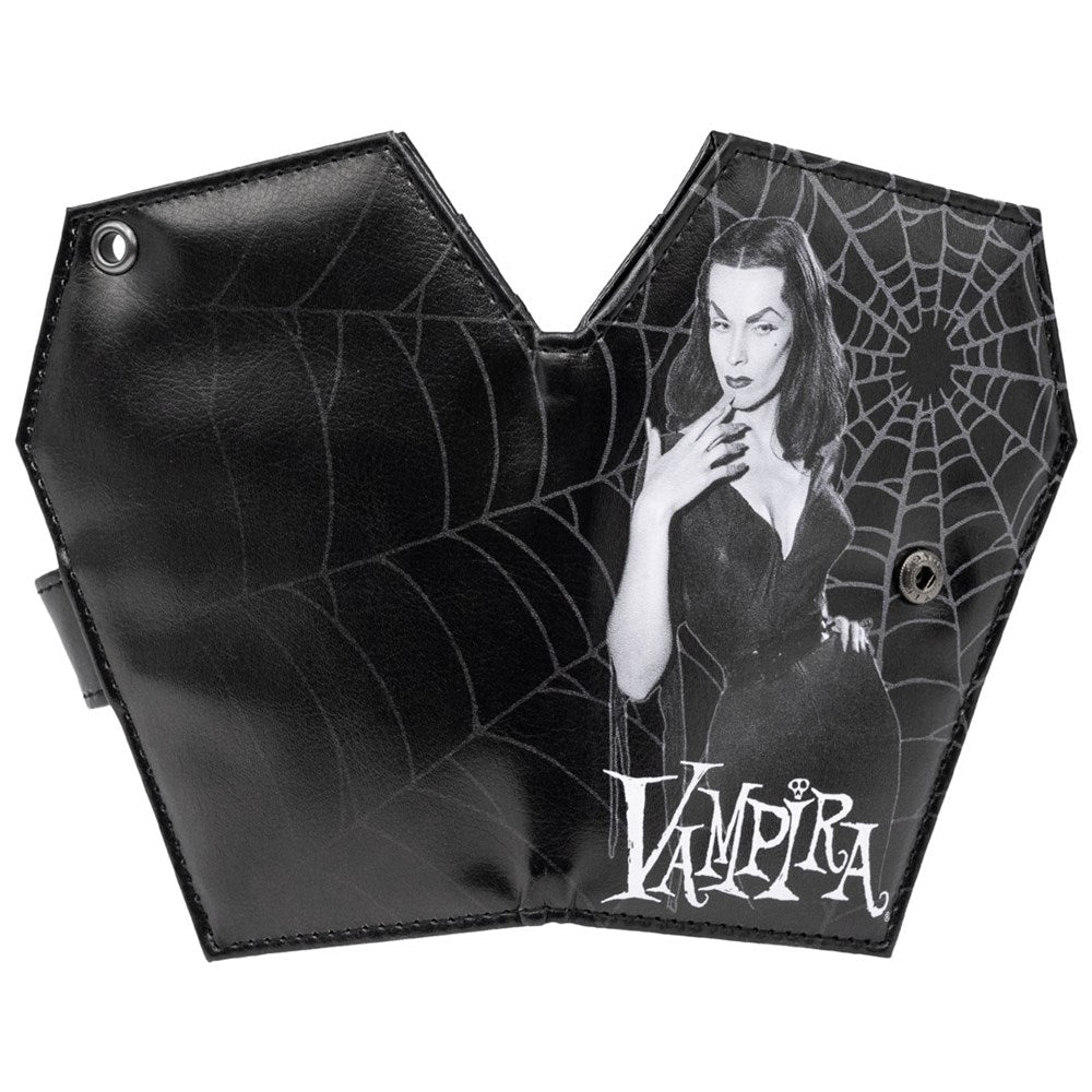 Vampira Coffin Wallet Cobweb