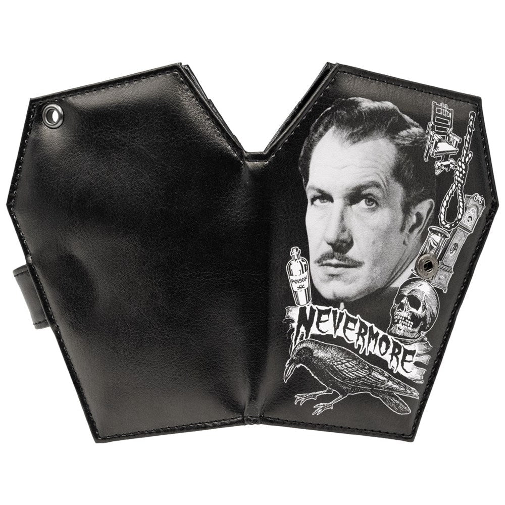 Vincent Price Coffin Wallet Nevermore