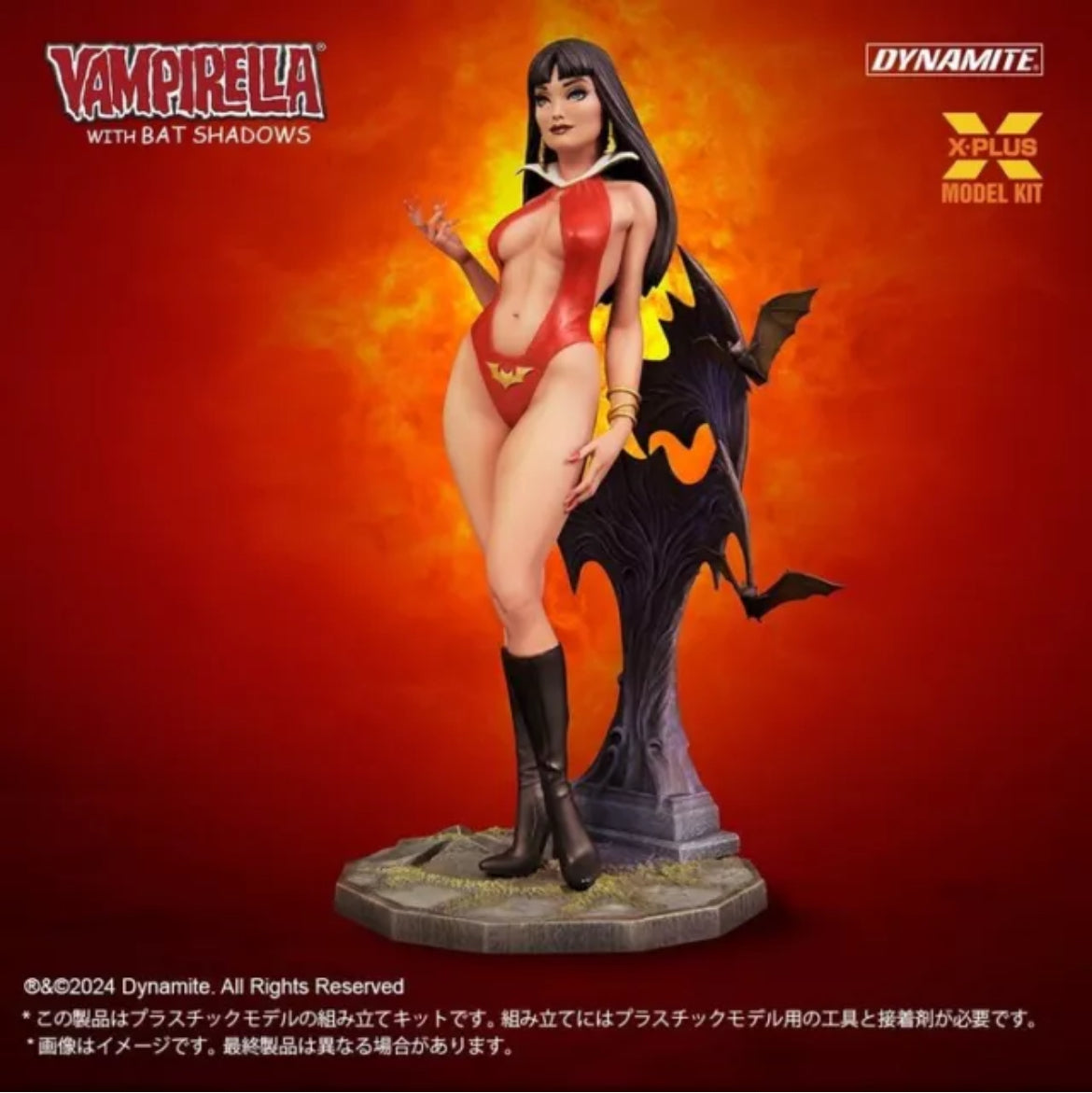 X-Plus 1/8 Scale VAMPIRELLA With Bat Shadows Model Kit