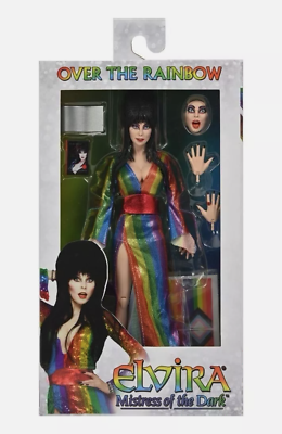 NECA Over The Rainbow ELVIRA (Pride) 8” Clothed Action Figure New