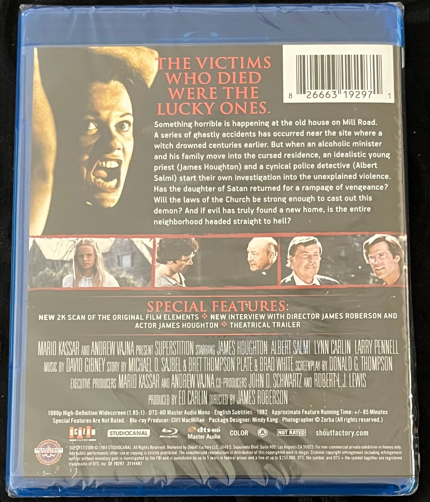 SUPERSTITION (1982) BLU RAY NEW