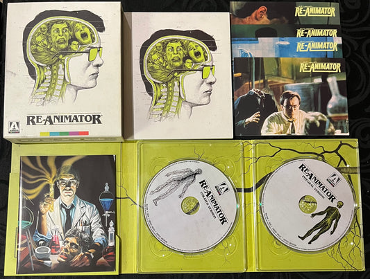 RE-ANIMATOR (1985) LIMITED BLU RAY BOX SET USED RARE