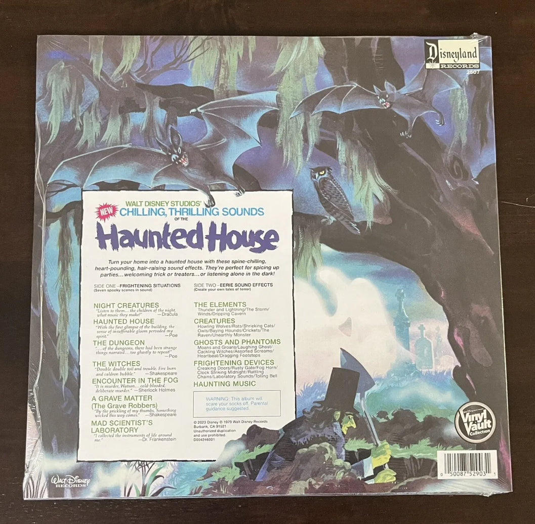 Disney Chilling Thrilling Sounds Of The Haunted House LP Limited Smoke Color Vinyl