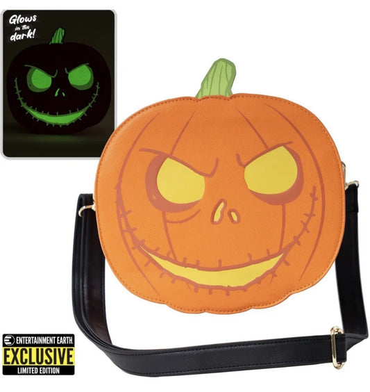 Loungefly Nightmare Before Christmas GITD Jack O Lantern Crossbody Purse