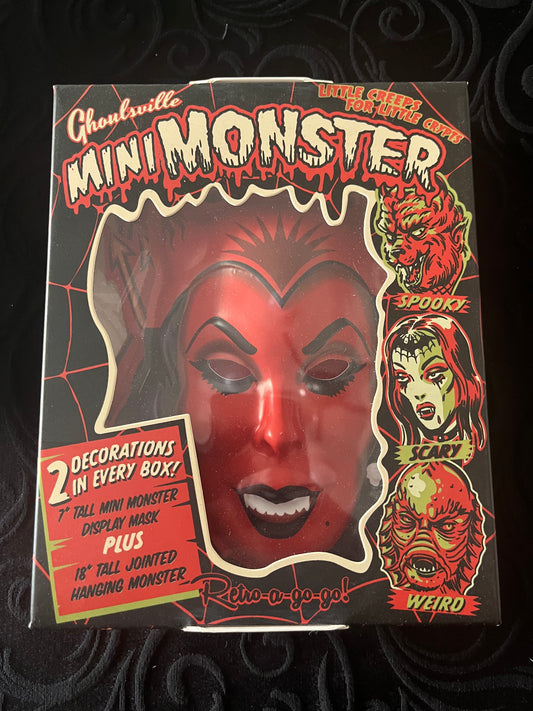Retro-A-GoGo DEVIL GIRL Mini Monster Mask Set