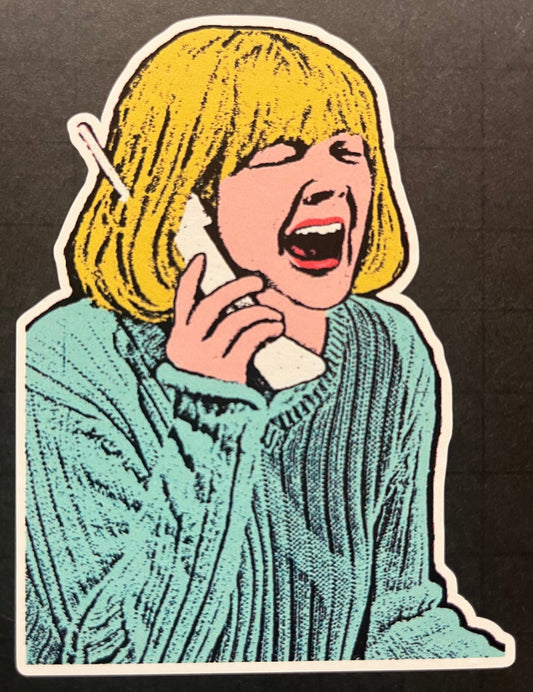 SCREAMIN’ DREW 4”x3” Vinyl Decal