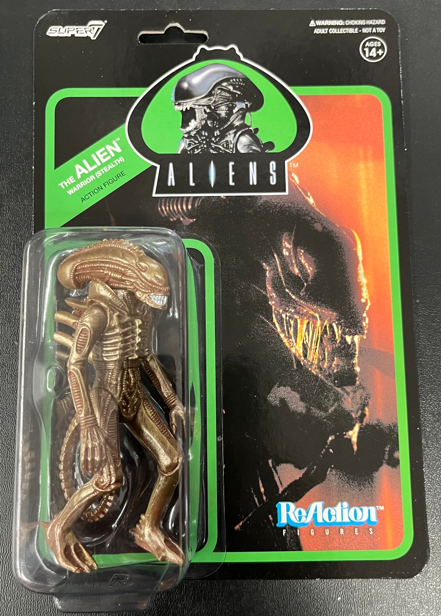 Super7 ReAction ALIEN WARRIOR: STEALTH 3.75” Figure New