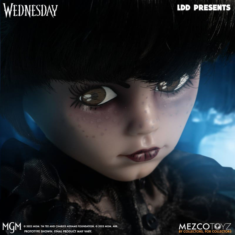 Mezco Living Dead Dolls Addams Family DANCING WEDNESDAY