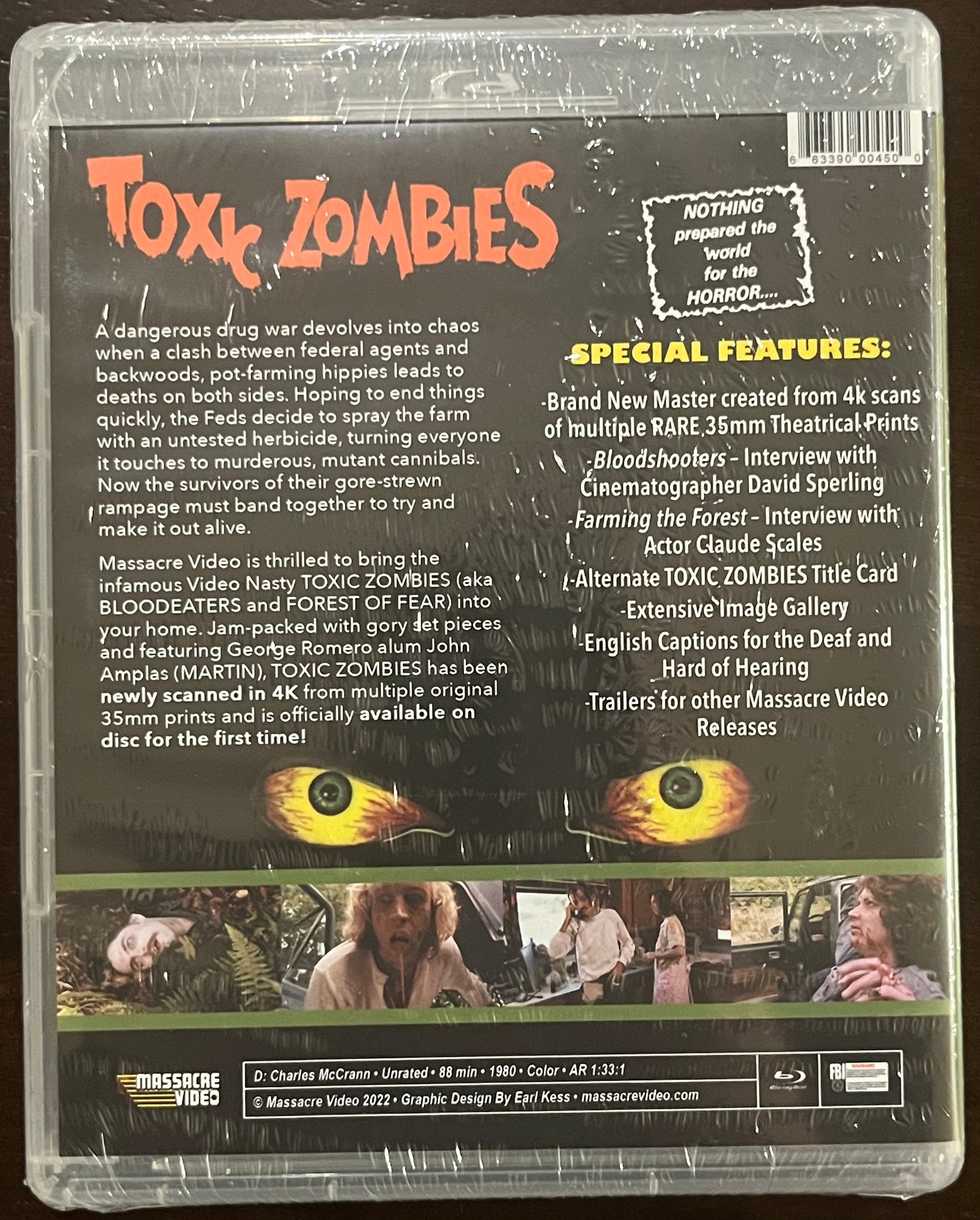 TOXIC ZOMBIES (1980) BLU RAY NEW