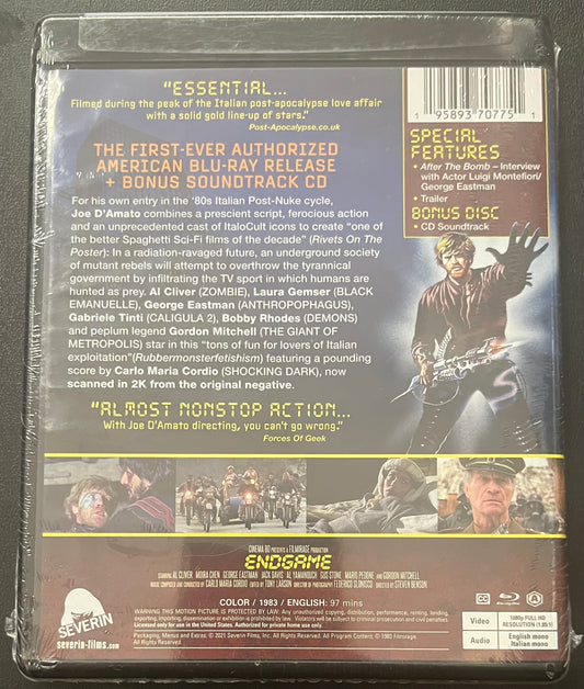 ENDGAME (1983) Limited Edition BLU RAY NEW