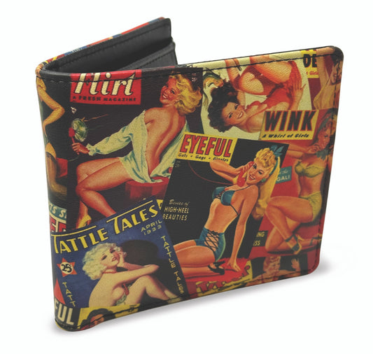 Vintage Girlie Magazine Billfold Wallet