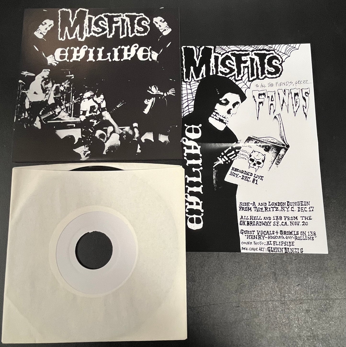 THE MISFITS Evilive 7" NEW Reissue