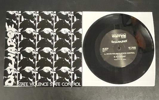 DISCHARGE State Violence State Control 7" NEW Reissue