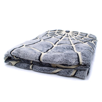 SPIDERWEB GLOW IN THE DARK THROW BLANKET