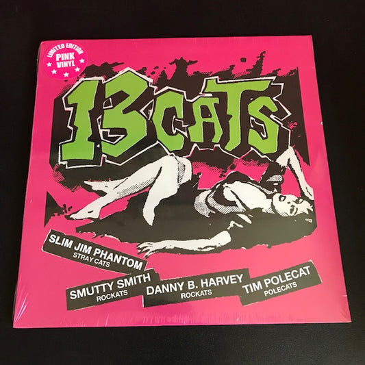 13 CATS 13 Tracks LP NEW Limited Pink Vinyl