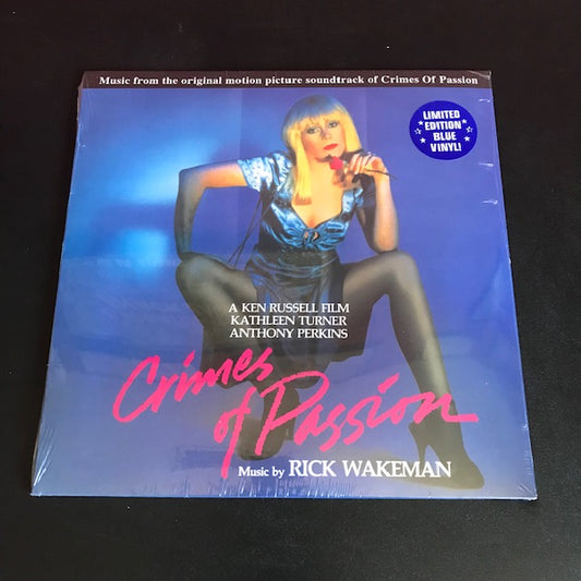 Rick Wakeman CRIMES OF PASSION OST LP NEW Limited Blue Vinyl