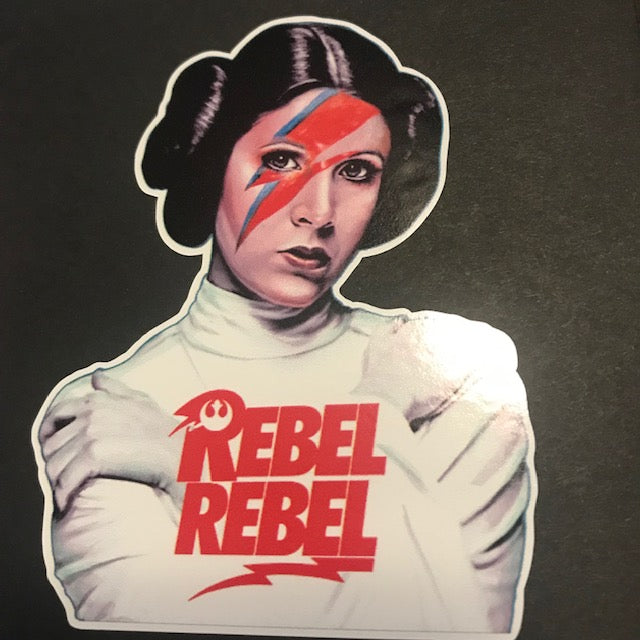 LEIA REBEL REBEL 3" X 4" Vinyl Decal